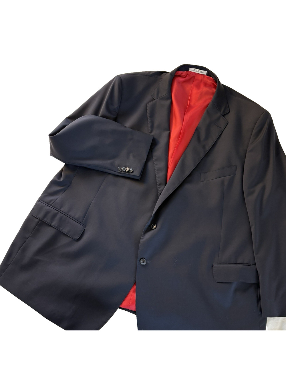 Joseph Abboud Blazer Men’s 52L Navy Super 120s Marzotto Italian Wool Business